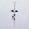 Y2K Handmade Mobile Phone Chain Charms Strap Gothic Dark Style Demon Bat Wings Syringe Heart Lock Cool Girl Pendant Gift