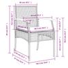 Vidaxl 4-Cz. Garden Furniture Set, Cushions, Grey PE Rattan