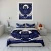Night Owl Starry Design Set  Kid'S And Adults' Bedroom Decor, Exquisite Three-Piece Bedding Set Gift