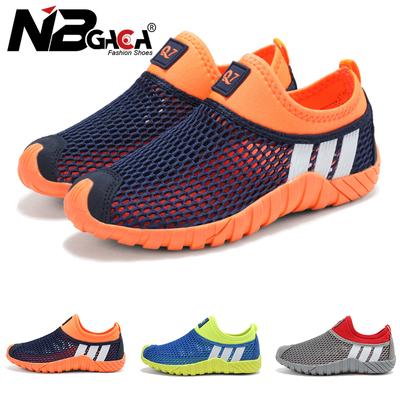 Fashion Breathable Mesh Kids Shoes Outdoor Sneakers for 3-15Years Boys Girl Summer Beach Shoes Lightweight Wading Shoes