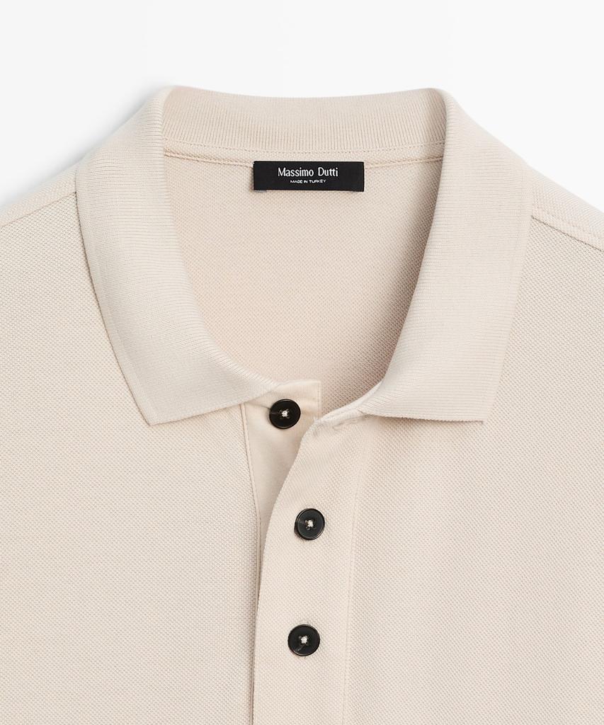 Masimodutti 100% Cotton Pique Polo Shirt