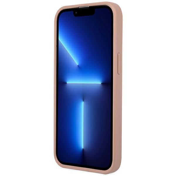 Guess Guhcp14Xpsatlp Iphone 14 Pro Max 6,7 Różowy/Pink Hardcase Saffianotriangle Logo