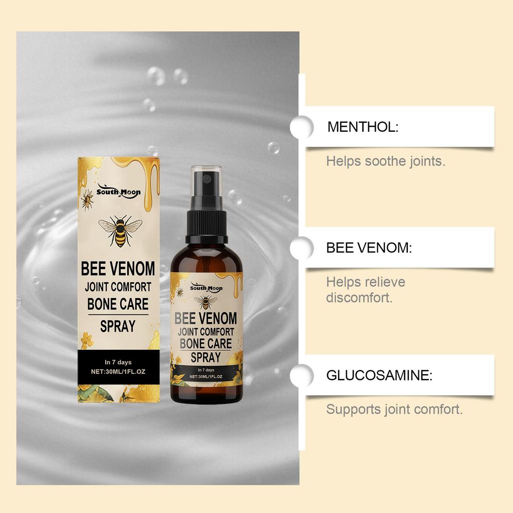 South Moon Bee Venom Joint Care Spray Gentle Nourishing Care for Joint Skin Comfortable External Spray 30ml