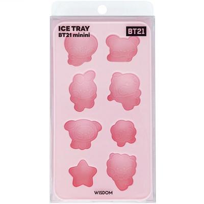 Bac à glaçons minini BT21 Line Friends, rose