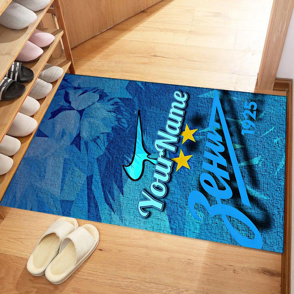 Fc Zenit Saint‑petersburg 37 Customize Text Floor Mat Perfect for Balcony Bedrooms Foyer Outdoor Anti-slip Rug Anime Office Decor