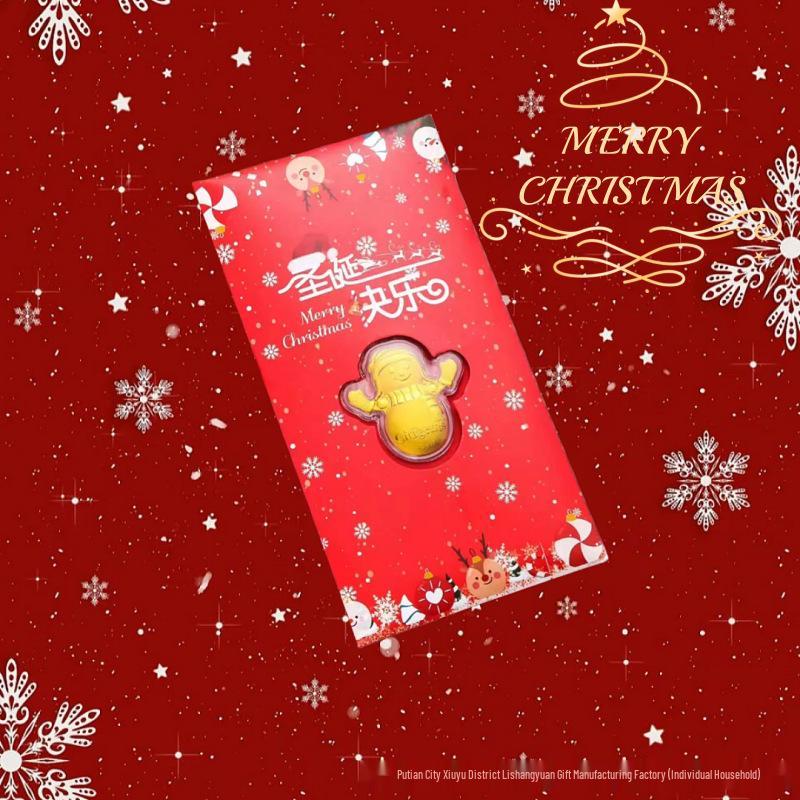 Santa Claus & Snowman Christmas Red Envelope