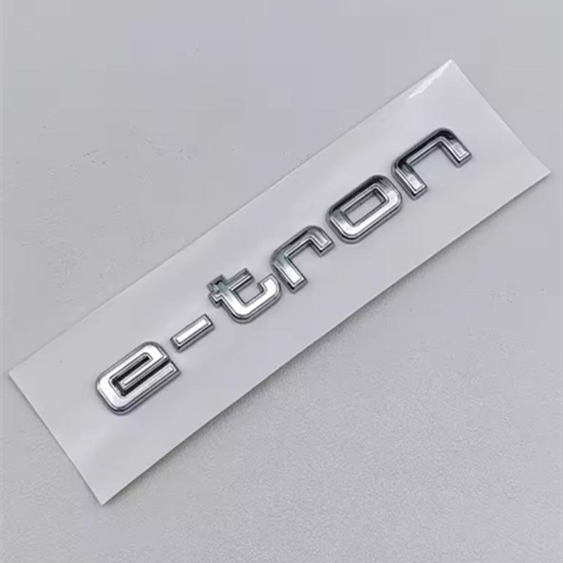 ABS Logo 30 40 45 50 E-tron GT Letters Sticker Car Rear Trunk Emblem Badge For q2 A3 SQ6 Q5 Q6 Q8 Q4 Etron Accessories