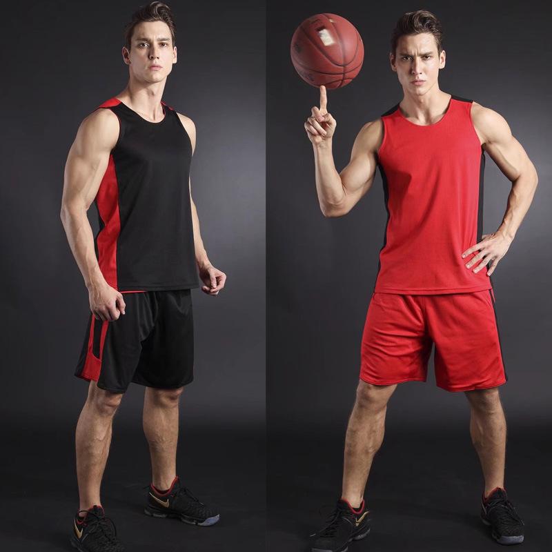 Double-sided basketball jersey basketball league jersey shorts summer training game training adult children s clothing XS/130