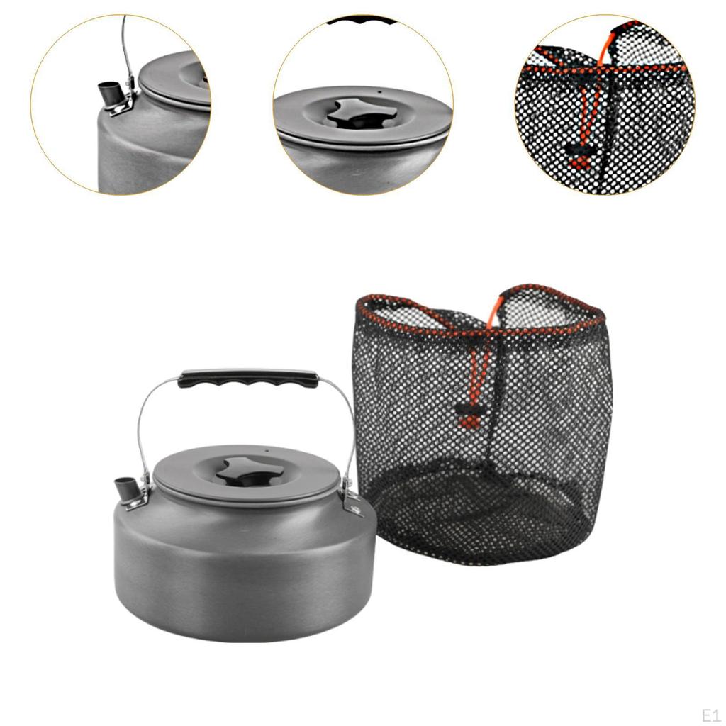 1,6L camping vannkoker aluminiumslegering tekanne kaffekanne for fotturer piknik ryggsekktur