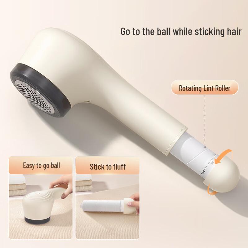 Portable 2-in-1 Rechargeable Fabric Shaver and Lint Remover