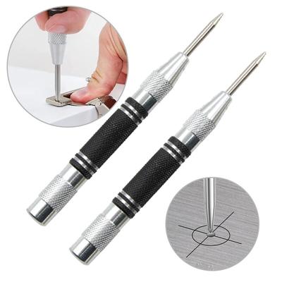 2 stück Frühling Typ Automatische Center Punch Locator Glas Striker Fenster Breaker Punch Zentrierung Punch Punch Werkzeug