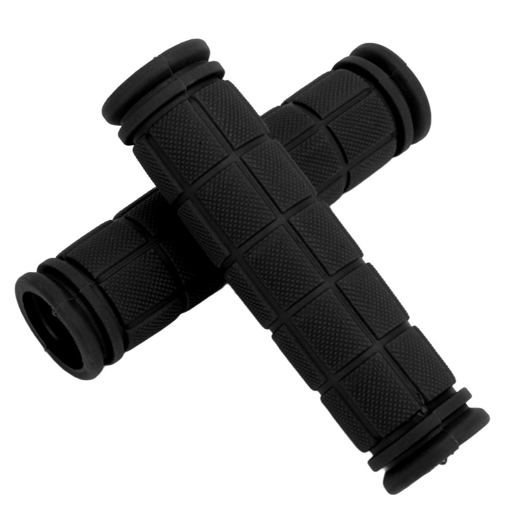 1Pair Rubber Bicycle Handle Grips Anti Slip Handlebar Grips for Mountain Road Urban Bike