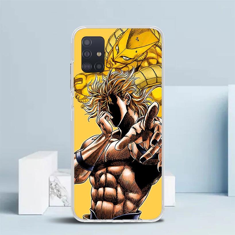 JoJo Adventure Dio Diego Brando Soft Cover for Samsung Galaxy A12 A22 A32 A52 A72 A02S Phone Case Note 20 Ultra 10 S10 Plus A51