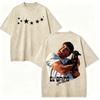 Vintage Washed Quevedo 2026 New Album El Baifo Tshirt High Street Fashion Trend Tshirts Men Women Casual Loose Cotton T Shirt