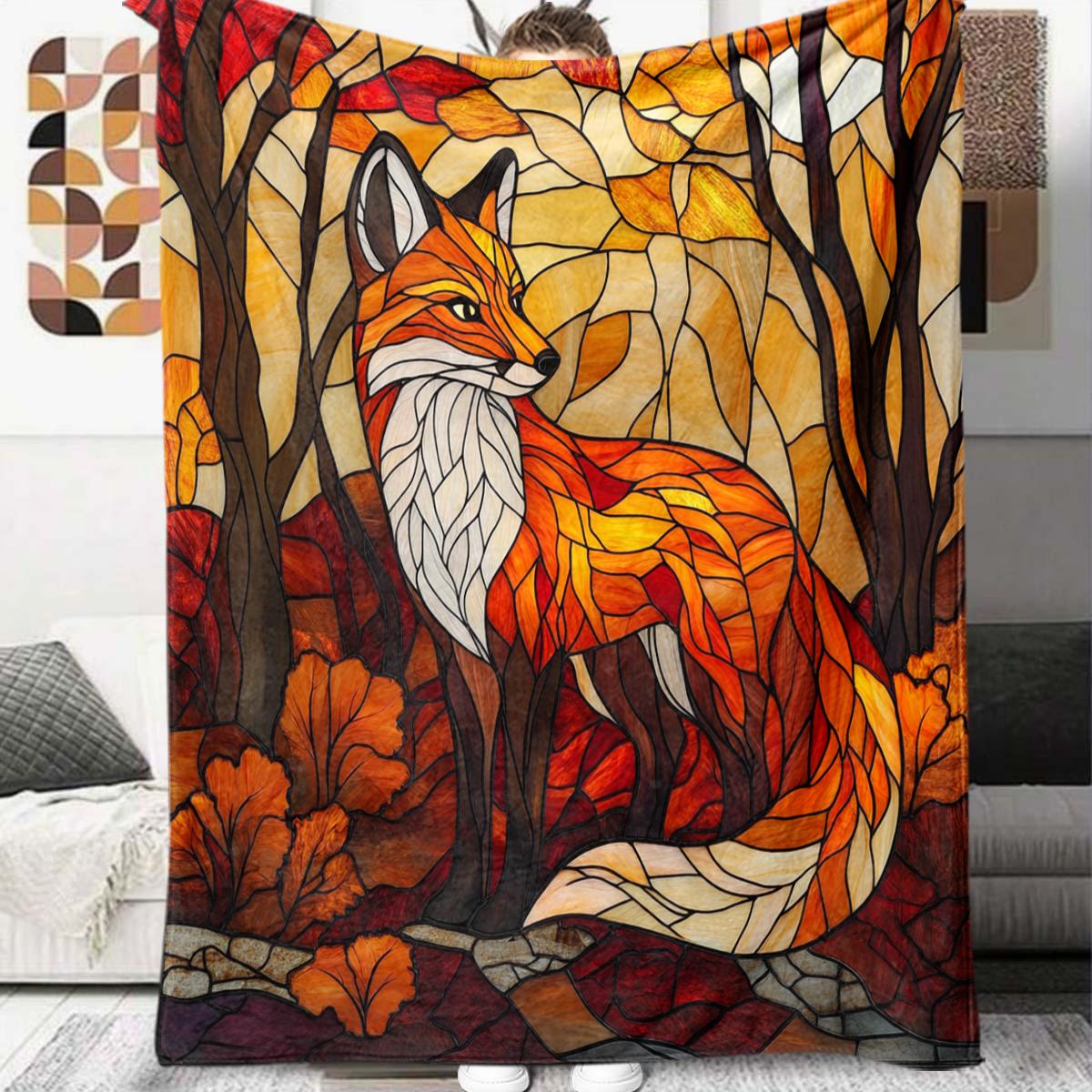 

1Pc Cartoon Print Flannel Blanket, High quality Comfortable for All Seasons, Home Decor, Warmth and Comfort, Perfect for Christmas Birthday Gift 80cm x 120cm