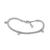 Shining Tennis Pendant 925 Silver Bracelet Women's Style Silver 18 Mirror Jewelry Box