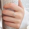 Adjustable S925 Silver Luxury Full Diamond Cross Ring for Women’s Index Finger