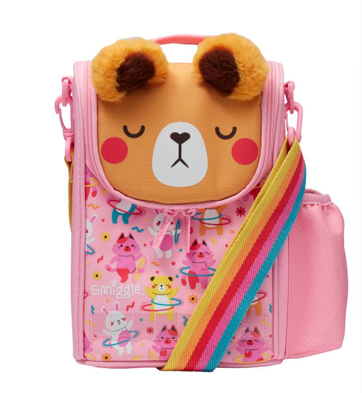 Smiggle Kids Lunch Bag Large Capacity Insulated Lunch Box Tote for School Students Portable Meal Cooler Bag Cute Design