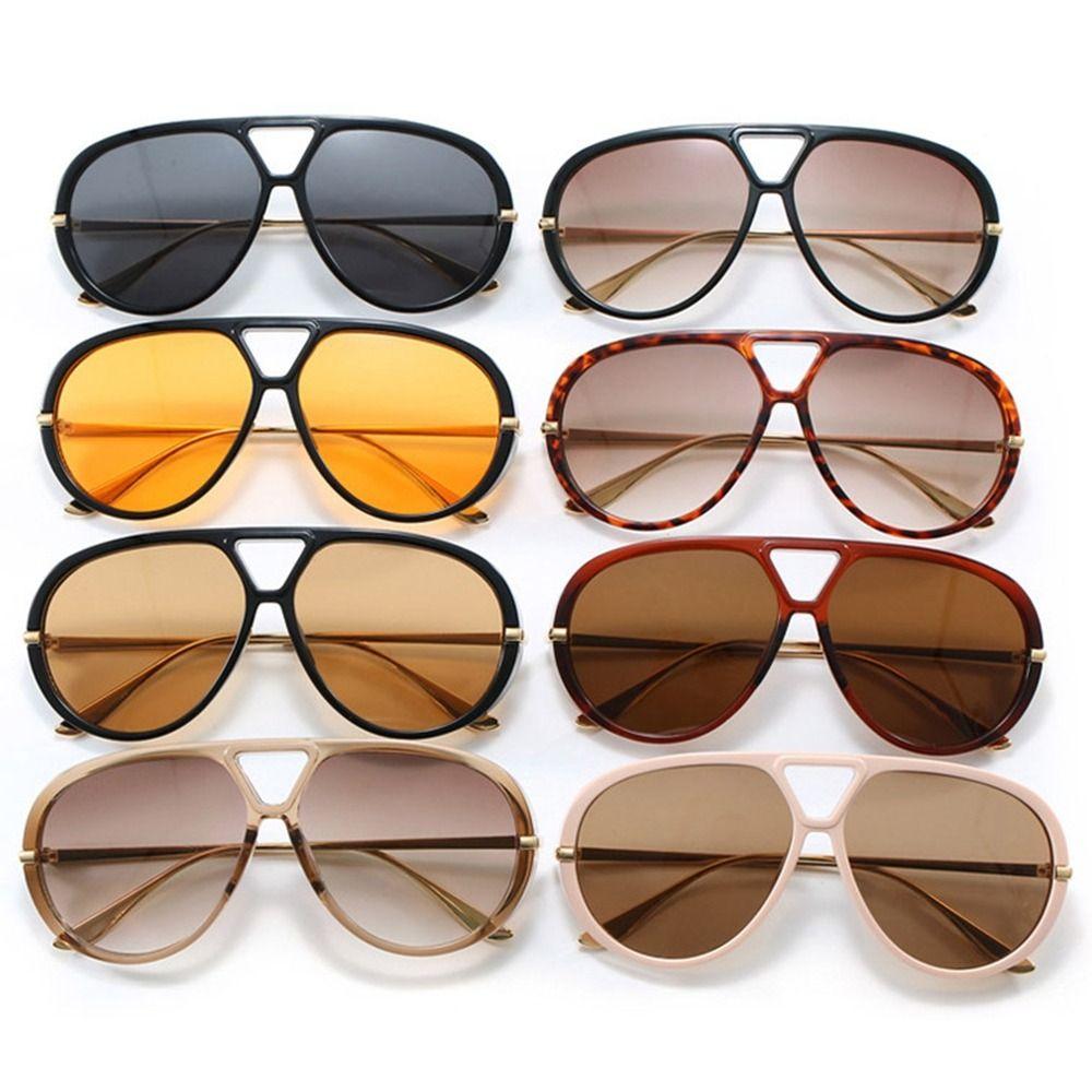 Shades Multicolor Lenses Eyewear Irregular UV400 Sun Glasses Large Frame Sunglasses  Cycling