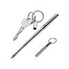 Portable Stainless Steel Telescopic Function Ballpoint Pen Metal Key Ring