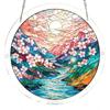 Buntglas-Stil Puzzle Sonnenfänger Acryl Fensterhänger Ornamente DIY Puzzle Kunst Sonnenfänger Set für Erwachsene