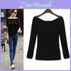 Fashion Women Ladies Casual Cotton Blend Pullover Long Sleeve Loose Tops Tee Blouse For Comfortable Everyday Wear