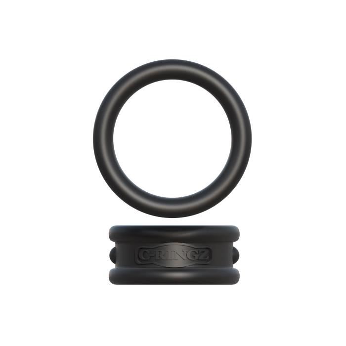Kit de Cockrings - PIPEDREAM - C-Ringz - Silicone médical - Noir - Adulte