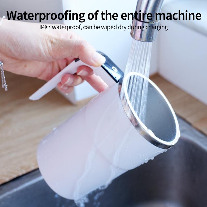 A rechargeable electric mixing cup with LCD digital display, convenient for brewing and suitable for easy mixing of various beve