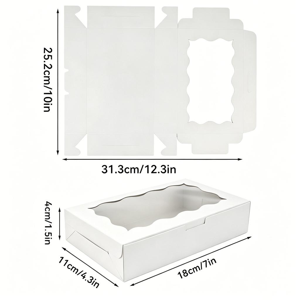 10/30pcs Kraft Paper Gift Boxes Cookies,Bread,Candy And More-Suitable For Thanksgiving,Christmas,Weddings,Birthdays