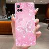 For Vivo Y33S V2109 Y33T V2146 Back Cover Vivo Y21 2021 Y21S Y21A Y21E Y21T Case Clear Luxury Butterfly Flowers Soft Phone Case