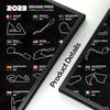 Tekstura toru wyścigowego F1 kalendarz sezonu 2023 plakaty ścienne drukowany obraz obraz na płótnie malarstwo do salonu Home Decor