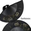 Sarkovos Luxury Fireworks Overseas Japanese Summer Kabuki Heat Protection Souvenir Bamboo Fan, Men's, Stylish, Fan, Present, Father's Day, Festival,