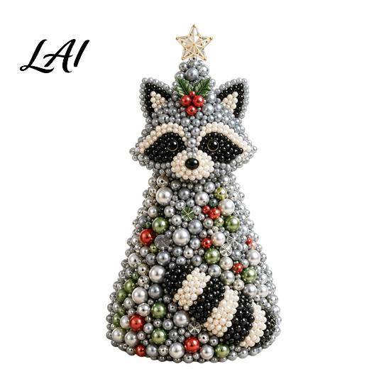 Bastelprojekte-Set DIY Tierbaum-Set mit Perlen 3D Perlenkunst-Set Anfänger-Set Handgemacht Thematisch für Kinder Erwachsene Anfänger Perlen