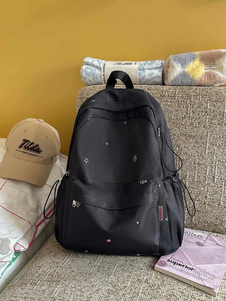 Schoolbag Mint Green Refreshing Colorful Starry Soft Sister Small Backpack Student Party Holiday Girlfriend Outing Sweet Cute Backpack