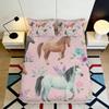 Horse Pattern Fitted Sheet, Microfiber Bed Cover,non-slip,mattress Protection,easy Care,all Season, Breathable, Machine Washable