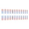 Ins Style Long Wear Armor Diamond Pendant Blue Gradual Change Line Fake Nail Patch Finished Nail Sticker Cross-border