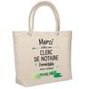 Beach Bag - PLANETEE - Insulated Notary Clerk Unforgettable - Cotton - Large Capacity - Printed In France