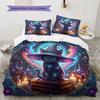 Magical Animals Pattern Bedding Quilt Set Quilt Cover Pillowcase Home Decoration Birthday Gift (1 * Duvet Cover + 2 * Pillowcase, Without Core)