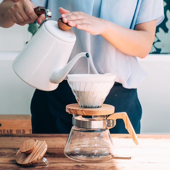 Hario Coffee Server Olive Wood 400ml VCWN-40-OV