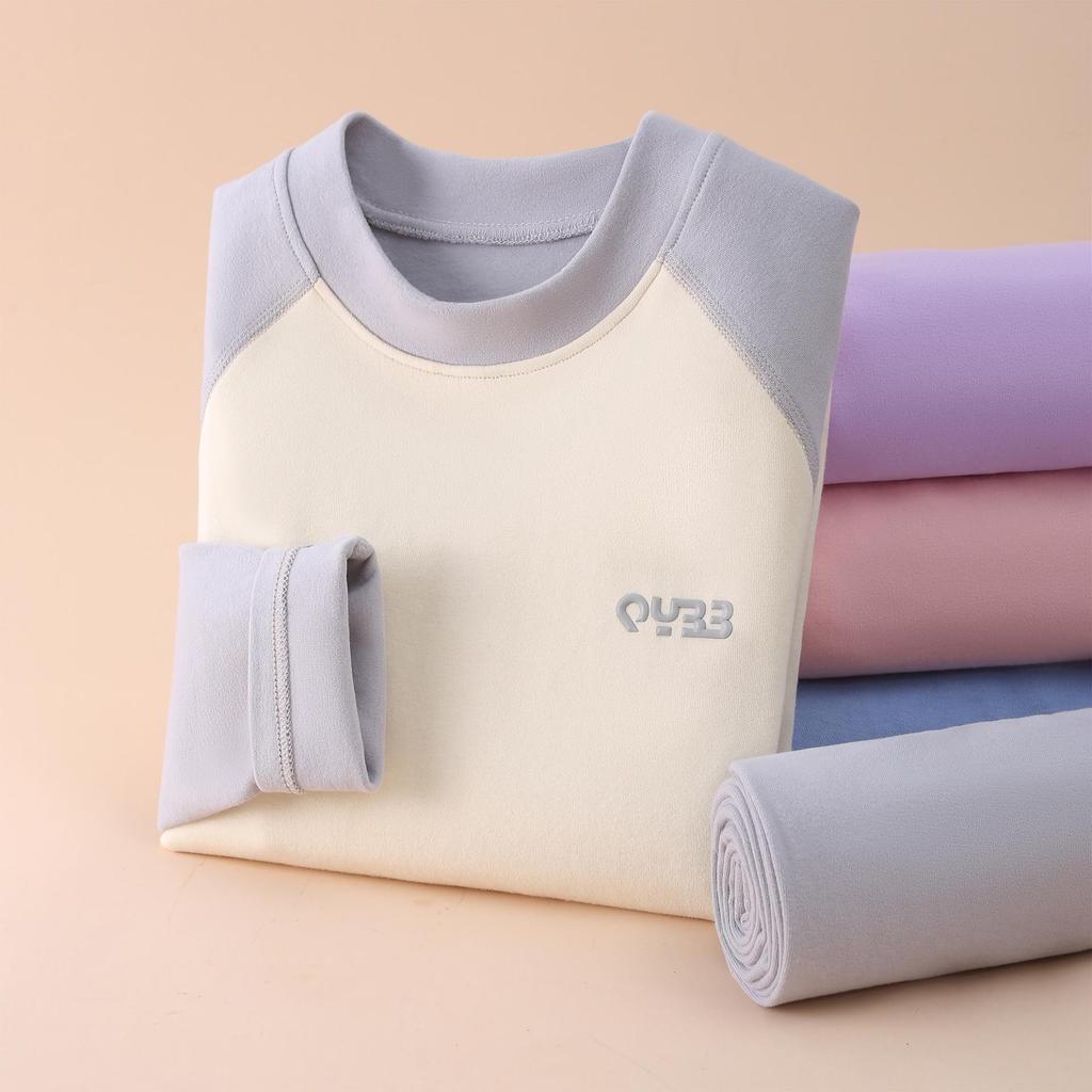 Children's Cattail Floss Pajama Set - Boys & Girls Long Johns for Autumn & Winter