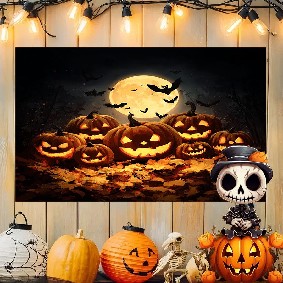 Cute Pink Halloween Background Cloth Hanging Cloth Bedroom Bedside Decorative Wall Cloth Rental Dormitory Tapestry