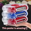 1Pcs 3 In 1 Magic Trio Peeler Set Slicer Shredder Peeler Julienne Cutter Multi Peel Blade Zesters Grater Kitchen Tool