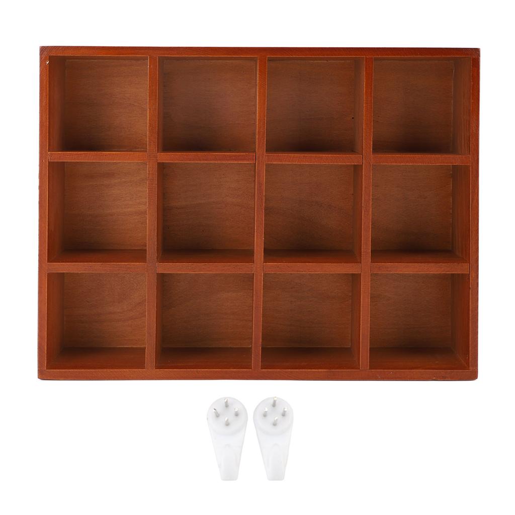 Houten Bureau Organizer Meerdere Vakken Vintage Houten Tafelblad Opbergruimte Kantoorartikelen Houder Kantooraccessoires Benodigdheden