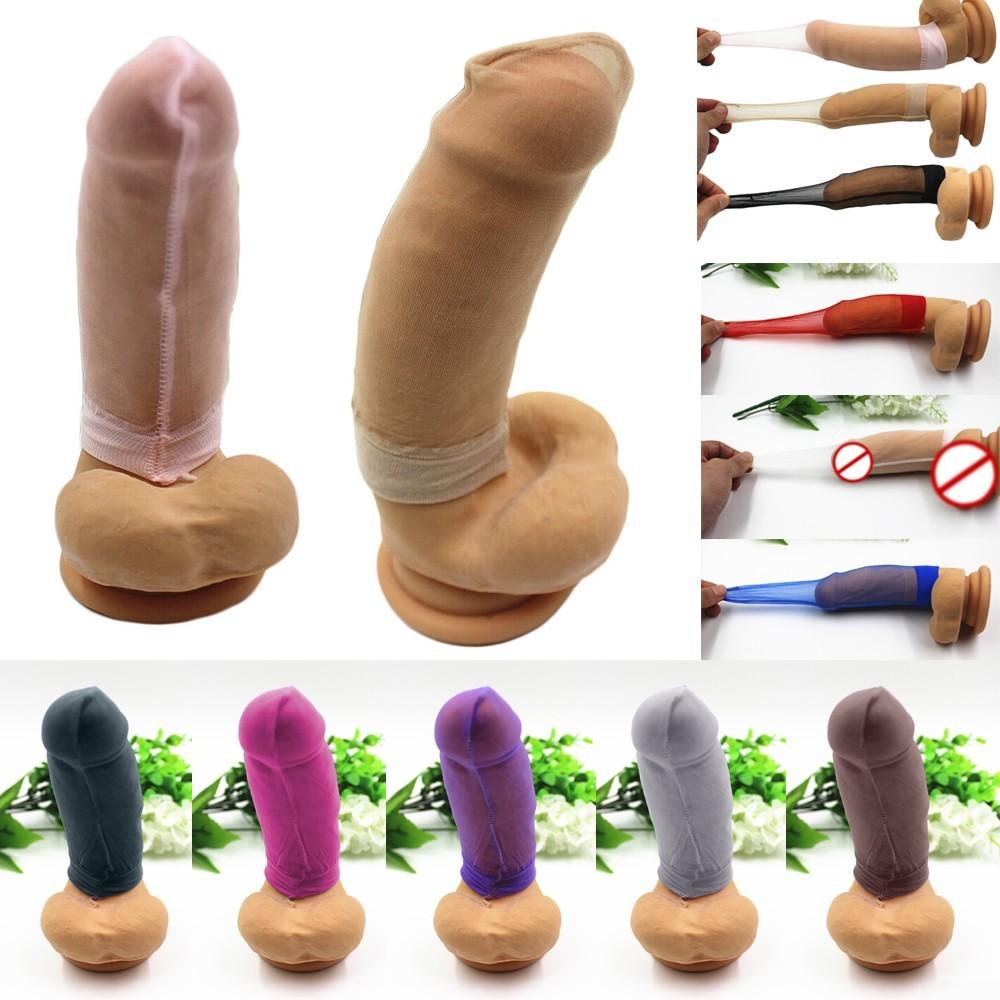 Sissy Men Homofile Lang Penis Sleeve Cover Up Thong Undertøy Undertøy Brief