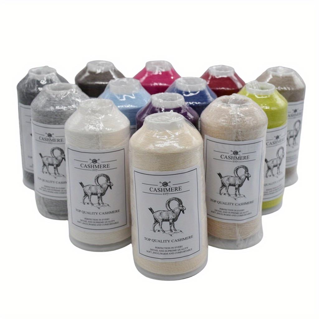 6pcs Worsted Weight Bundle (600g)  Luxury Cashmere Blend Yarn for Gloves Machine Washable Soft Wool Balls for Knitting Warm Mittens