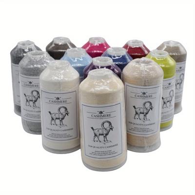 6pcs Worsted Weight Bundle (600g)  Luxury Cashmere Blend Yarn for Gloves Machine Washable Soft Wool Balls for Knitting Warm Mittens