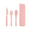 1pcs Plastic knife, fork and spoon cutlery set, reusable, portable cutlery, suitable for school, outdoor, camping, office