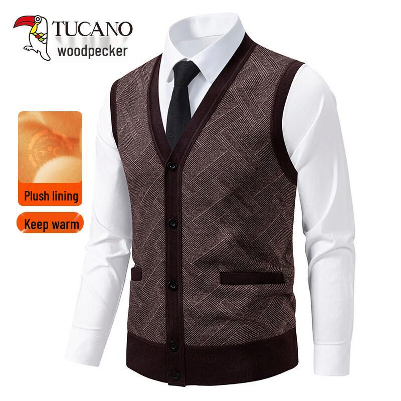 TUCANO Men's V-Neck Cardigan Vest