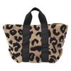 Players Damen Schaffell-Tote, Mittel, 91206514, Leopardenmuster, 91206514B, Maße: 25cm B x 28cm H x 22cm T