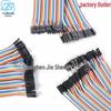 2.54mm 40P DuPont Wire Connector Set: Female-Female, Male-Female, Male-Male, 10/20/30cm, Multicolor